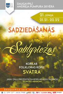 Sadziedāšanās Saulgriežos kopā ar folkloras kopu “Svātra”