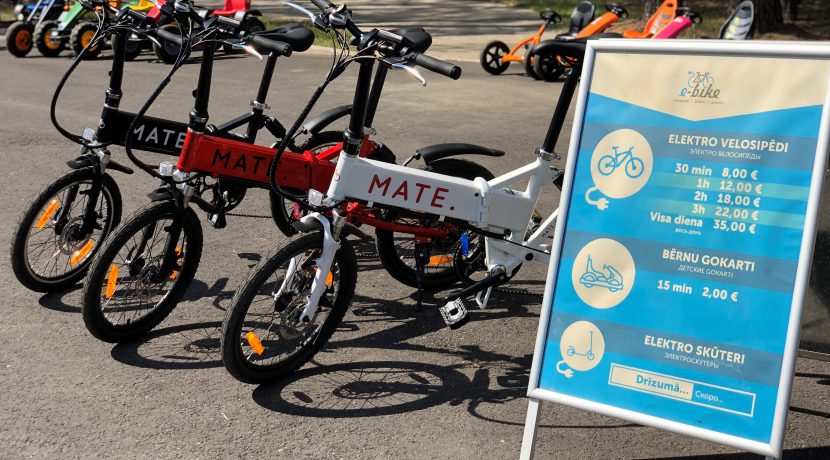 Elektro velosipēdu, gokartu un SUP dēļu noma “e-bike”