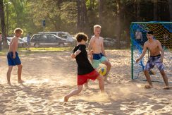 Centralna plaża jeziora Stropu