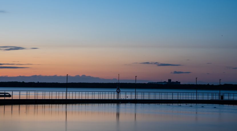 Centralna plaża jeziora Stropu