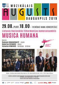 Lietuvas Nacionālās filharmonijas kameransamblis MUSICA HUMANA