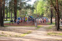 Central Beach of Lielais Stropu Lake