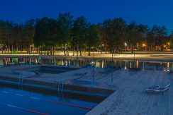 Central Beach of Lielais Stropu Lake