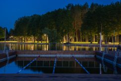 Central Beach of Lielais Stropu Lake