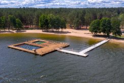 Central Beach of Lielais Stropu Lake