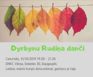 Rudens danči kopā ar folkloras kopu ”Drybyni”