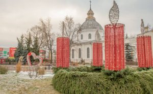 Adventes vainaga pirmās sveces iedegšana Daugavpilī