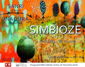 Gleznotājas Sanri un keramiķes Unas Guras izstāde “SIMBIOZE”