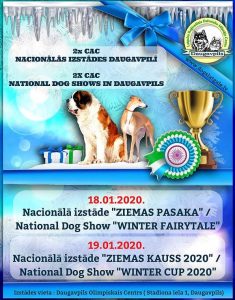 Nacionālā visu šķirņu suņu izstāde “Ziemas pasaka 2020” un “Ziemas kauss 2020”