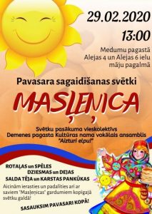 Pavasara sagaidīšanas svētki“MASĻEŅICA” Medumos