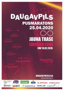 Daugavpils pusmaratonam jauna trase