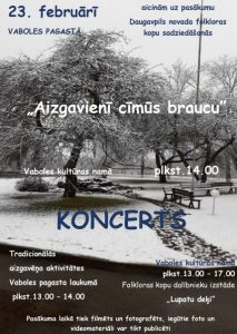 Folkloras kopu sadziedāšanās “Aizgavienī cīmūs braucu”