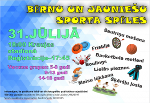 Bērnu un jauniešu sporta spēles!