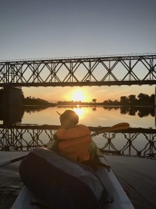 A trip along Daugava river at the sunset with SotKajak