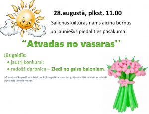 Pasākums bērniem un jauniešiem “Atvadas no vasaras”