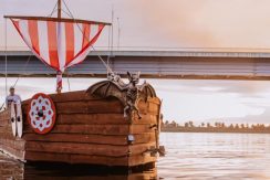 Boat trips on Daugava River with a “Sikspārnis” boat