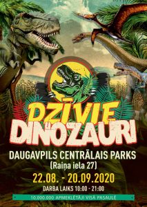 Ceļojošā izstāde ”Dzīvie Dinozauri” Daugavpilī