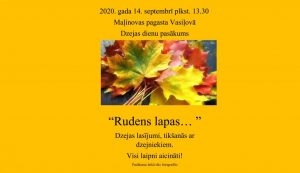 DZEJAS DIENU PASĀKUMS “RUDENS LAPAS”