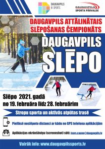 Daugavpilī notiks attālinātais slēpošanas čempionāts- “Daugavpils Slēpo”