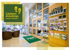 Daugavpils Tourist Information Centre receives a Hiker-Friendly Sign