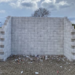 A Discharge-Recharge Wall in the Daugavpils Mark Rothko Art Centre courtyard