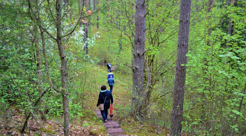 Slutiski ravine trail