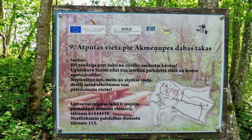 Akmenupe Nature trail