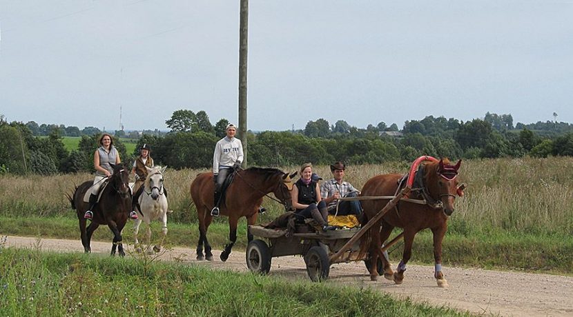 Horseback riding in Bebrene