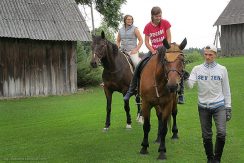 Horseback riding in Bebrene