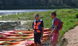 In the nature park “Daugavas loki” happened an exciting summer adventure – Tourism Triathlon 2021