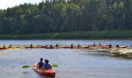 In the nature park “Daugavas loki” happened an exciting summer adventure – Tourism Triathlon 2021