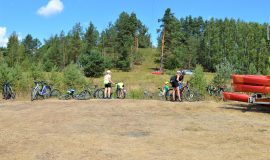 In the nature park “Daugavas loki” happened an exciting summer adventure – Tourism Triathlon 2021