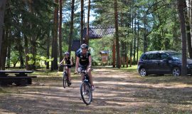 In the nature park “Daugavas loki” happened an exciting summer adventure – Tourism Triathlon 2021