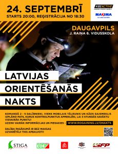 Daugavpilī notiks Latvijas orientēšanās nakts