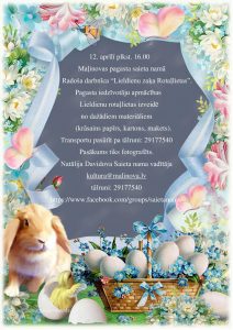 Radošā darbnīca “Lieldienu zaķa Rotaļlietas”