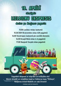 Skanīgais Lieldienu ekspresis dosies pa Naujenes pagastu