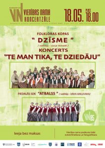 Folkloras kopas “Dzīsme” koncerts “Te man tika, te dziedāju”