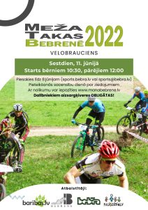 Meža takas velobrauciens Bebrenē 2022