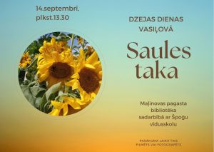 Dzejas dienas Vasiļovā “Saules taka”