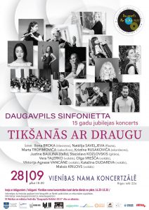 “Daugavpils Sinfonietta” aicina uz 15 gadu jubilejas koncertu