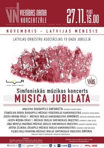 Simfoniskās mūzikas koncerts “MUSICA JUBILATA”