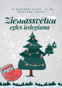 Ziemassvētku egles iedegšana