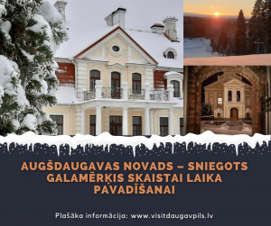 Augšdaugavas novads – sniegots galamērķis skaistai laika pavadīšanai