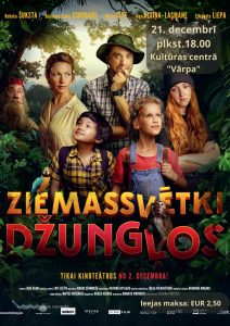 Ģimenes filma “Ziemassvētki Džungļos” Kultūras centrā “Vārpa”