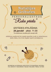 Natālijas Gributes personālizstādes “Roku prieks” atklāšana