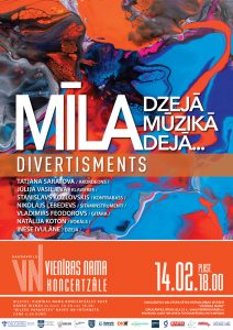 Daugavpils mākslinieku apvienības “Divertisments” koncertprogramma austrumnieciskās noskaņās “Mīla – dzejā, mūzikā, dejā…”