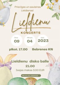 Lieldienu koncerts Bebrenē