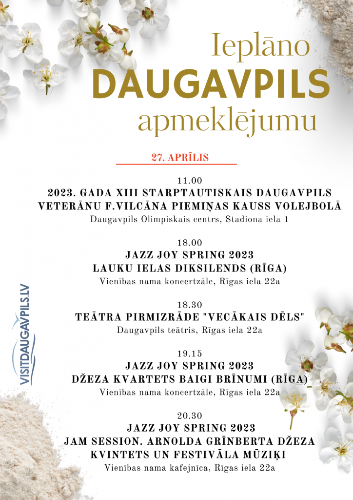 Pasākumi Daugavpilī 27. aprīlis