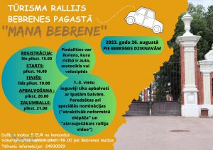 Tūrisma rallijs Bebrenē