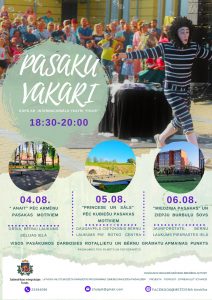 Pasaku vakars ar ielu teātra “Fikus” izrādi